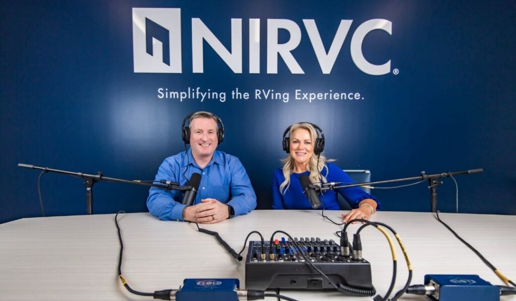 National-Indoor-RV-Centers-NIRVC-podcast-promo-Angie-Morell-Chuck-Lasley-AIM-Club